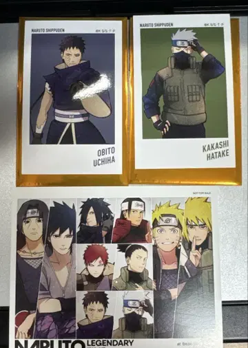 NARUTO 베이스 야드 아트 스티커 우치하 오비토 하타케 카카시 세트