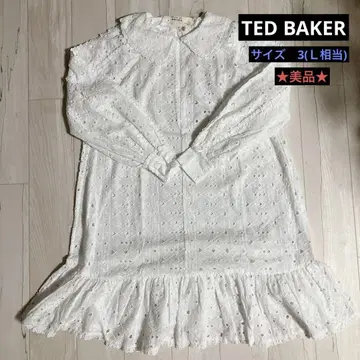 TED BAKER 화이트 원피스 긴팔 레이스