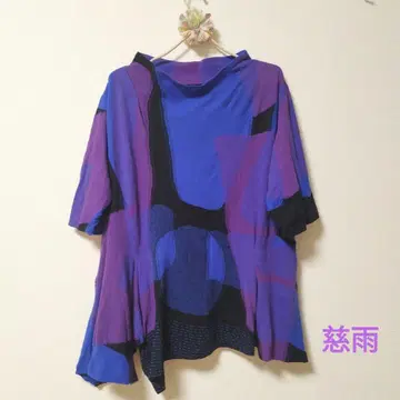 지우 센소유니코 아지메 헴 인터샤 니트 튜닉 상의