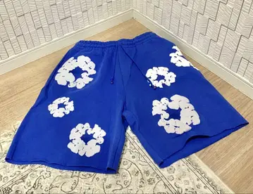 Denim Tears 하프 팬츠 블루 S