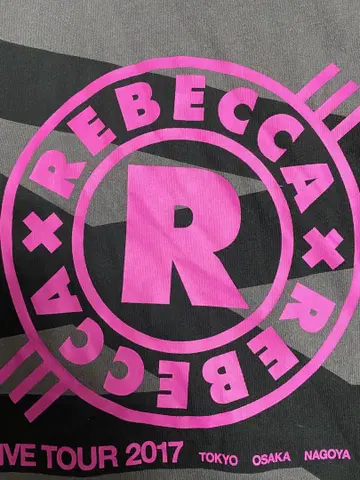 REBECCA 티셔츠 LIVE TOUR 2017 그레이 L 사이즈