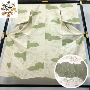 MK-1500 단옷 코몬 카스미 꽃 무늬 금색 생성색