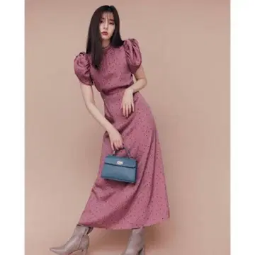SNIDEL 신키 유코 콜라보 도트 원피스