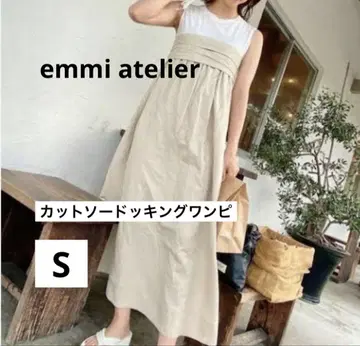 emmi atelier 컷소 도킹 원피스 S