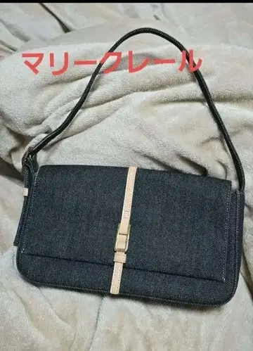 마리 클레어의 숄더백입니다. 다크 데님 숄더백