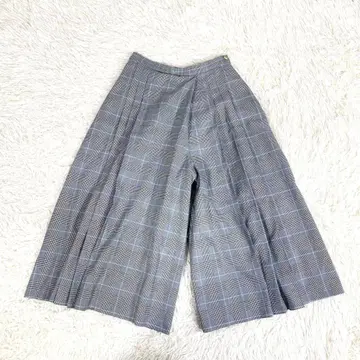 anysis (M) 가우초 팬츠 와이드 팬츠 체크 무늬