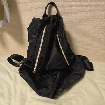 블랙 나일론 백팩 블랙 카모 패턴