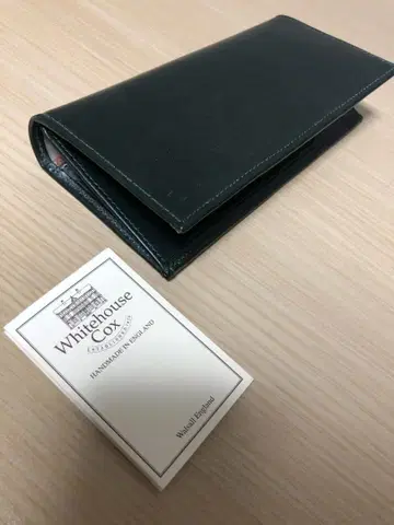 미사용 화이트 하우스 콕스 4색 장지갑 브라이들 가죽 그린 그레이