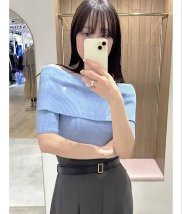 POLO BCS 콜라보 오프숄더 니트 풀오버