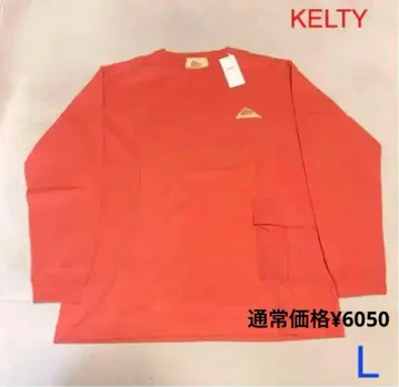KELTY 포켓 부착 긴팔 티셔츠