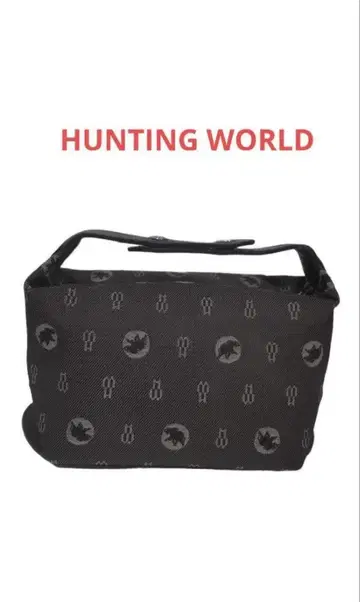 HUNTING WORLD 올 로고 무늬 모티브 베니티형 미니 핸드백