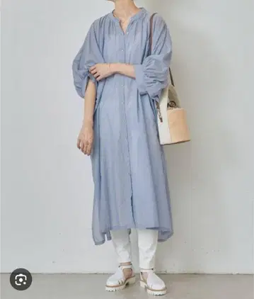 BEARDSLEY 비어즐리 선염 빅 시어 셔츠 원피스