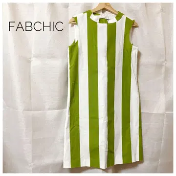 FABCHIC 파브시크 원피스 레트로 일본제 사이즈 L 스트라이프