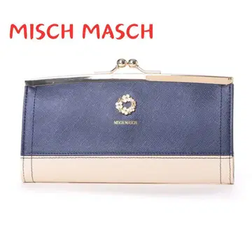 미슈마슈 MISCH MASCH 허니 펄 라메 소가죽 가마구치 장지갑