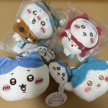 치이카와 에니마이 복권 미니 가마구치 파우치 패스 케이스 하치와레