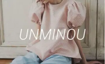 UNMINOU 안미누 푹신한 도트 플레어 블라우스 프리 사이즈 핑크