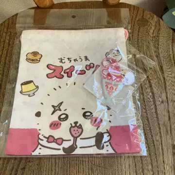 미개봉 치이카와 (먼작귀) 랏코의 적당한 사이즈의 복조리 샤카샤카 키링