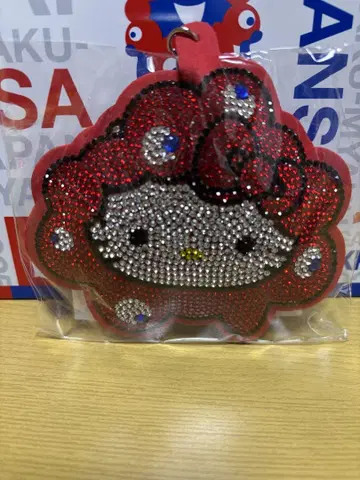 EXPO2025 밋밋한 키티 반짝이 가죽 키링