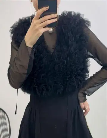 리디 튤 프릴 뷔스티에