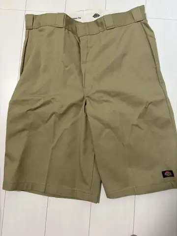 디키즈 베이지 숏 팬츠 사이드 포켓 부착 36인치