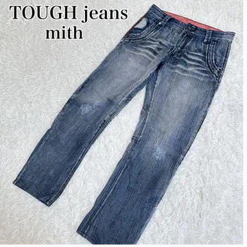 새상품급 TOUGH jeans mith Y2K 청바지 밀리터리 데미지