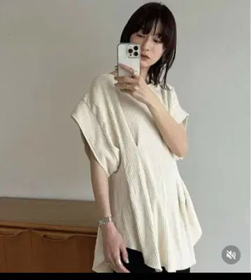 CLANE 클라네 YAKKO SLEEVE HEAVY RIB TOPS