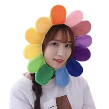 꽃 모양 머리띠 여러 가지 색