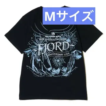 FJORD 글리터 로고 티셔츠 블랙 M