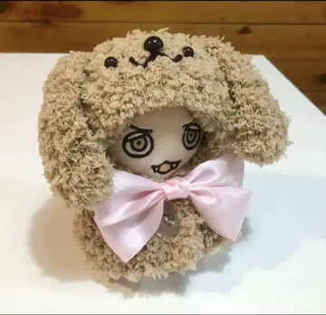 선택 가능한 최애 컬러 리본! 치비누이 라이트 브라운 강아지 판초