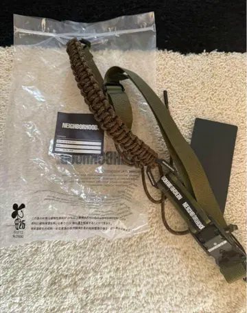 미사용 새상품 네이버후드 PARACORD BELT OLIVE