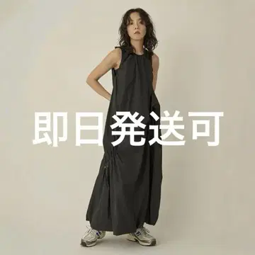 emmi 개더 형태 원피스 블랙 M 사이즈