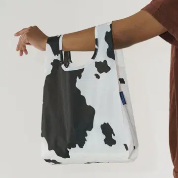 Baggu baby 카우 소 패턴 에코백