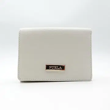 미사용 FURLA 훌라 W 후크 3단 폴더형 지갑 컴팩트 지갑 가죽