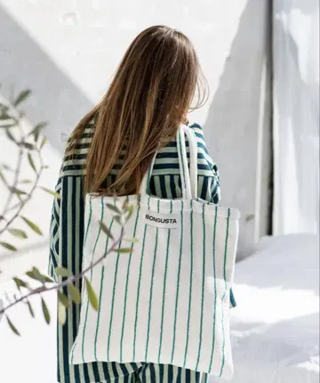 BONGUSTA 봉구스타 NARAM TOTEBAG 파일 원단 토트백