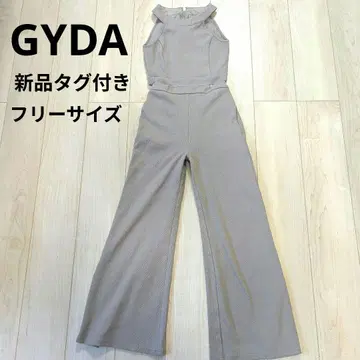 택 포함 새상품 GYDA 백 지퍼 골지 올인원 베이지