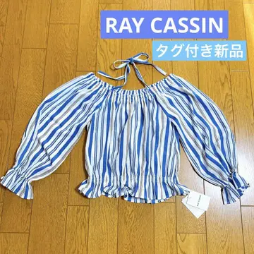 택 포함 새상품 레이 카즌 2way 캔디 소매 스모크 블라우스
