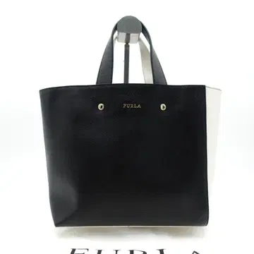 미사용 FURLA 훌라 무자 핸드백 바이컬러 여성용 브라