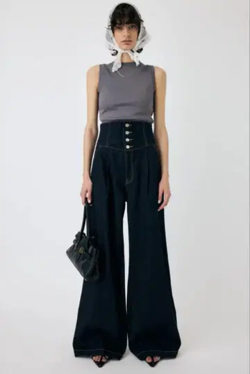 MOUSSY CORSET DESIGN 배기 데님