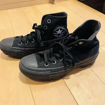 컨버스 올스타 하이컷 스니커즈 통굽 블랙
