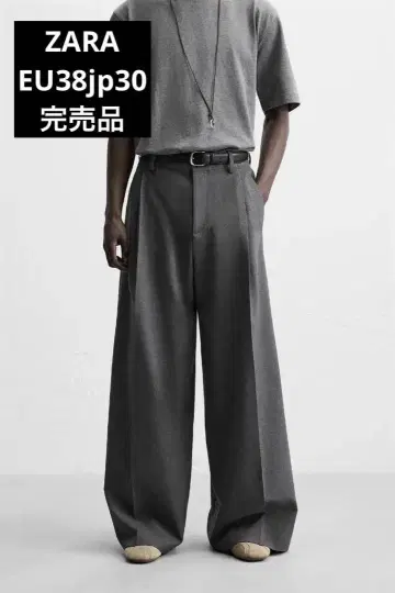 ZARA 자라 와이드 레그 플레어 팬츠 EU38jp30 완판템