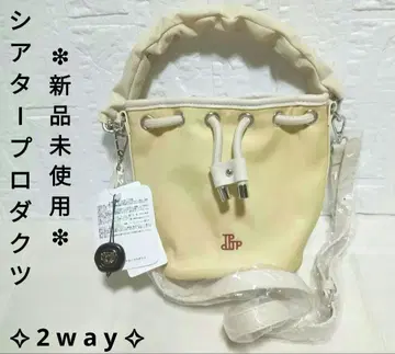 극장 프로덕츠 나일론 바게트 백 복조리 베이지 2WAY 미사용 새상품