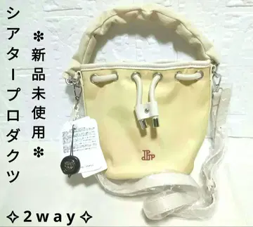 극장 프로덕츠 나일론 바게트 백 복조리 베이지 2WAY 미사용 새상품