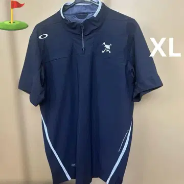 오클리 하프 지퍼 셔츠 XL 골프웨어 블랙