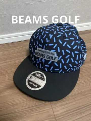빔즈 골프 뉴에라 newera 캡 올 패턴 프리 사이즈 블랙 파랑