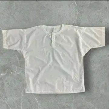 새상품급 MHL 마가렛호웰 헨리넥 반팔 셔츠 파인 코튼
