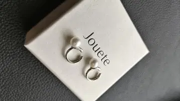 Jouete 펄 장식 반지 귀걸이
