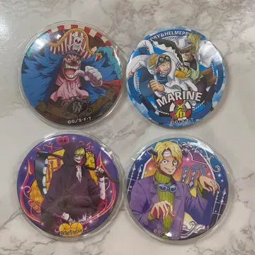 원피스 놈들 캔뱃지 사보 코라손 배기 MARIN 코비 & 헬메포