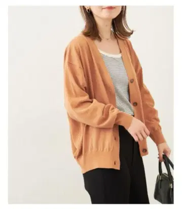 JOURNAL STANDARD 아이스 코튼 CROP V넥 가디건