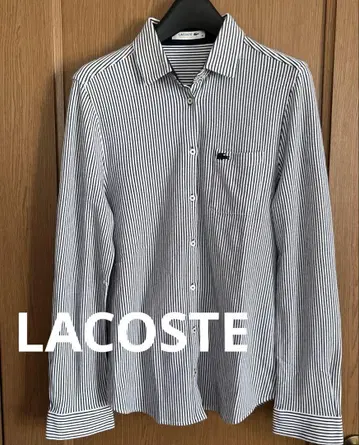 LACOSTE [라코스테] 코튼 스트라이프 긴팔 셔츠 사이즈 40