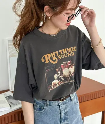 디스코트 피그먼트 모듬 락 티셔츠 RHYTHMIC SOUND
